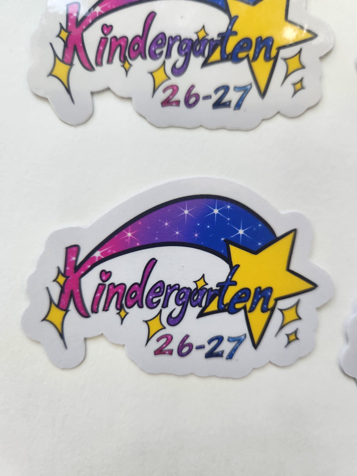 Kindergarten Sprinkle Stickers 2026–2027