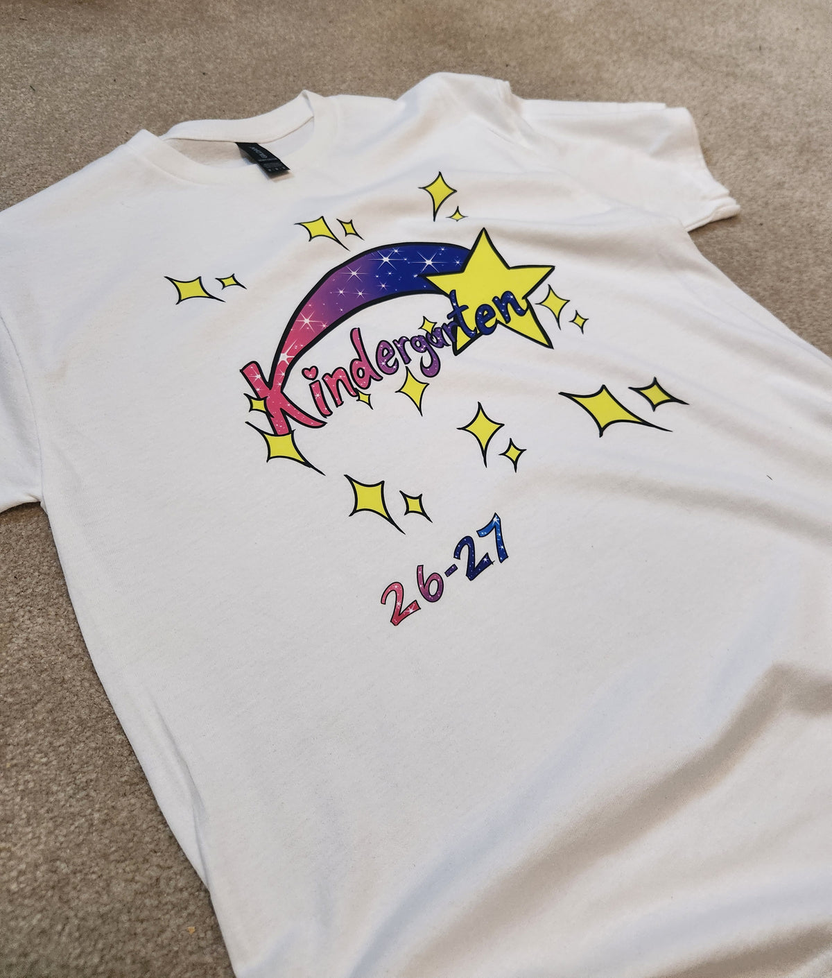 Kindergarten 26-27 Graphic Tee White