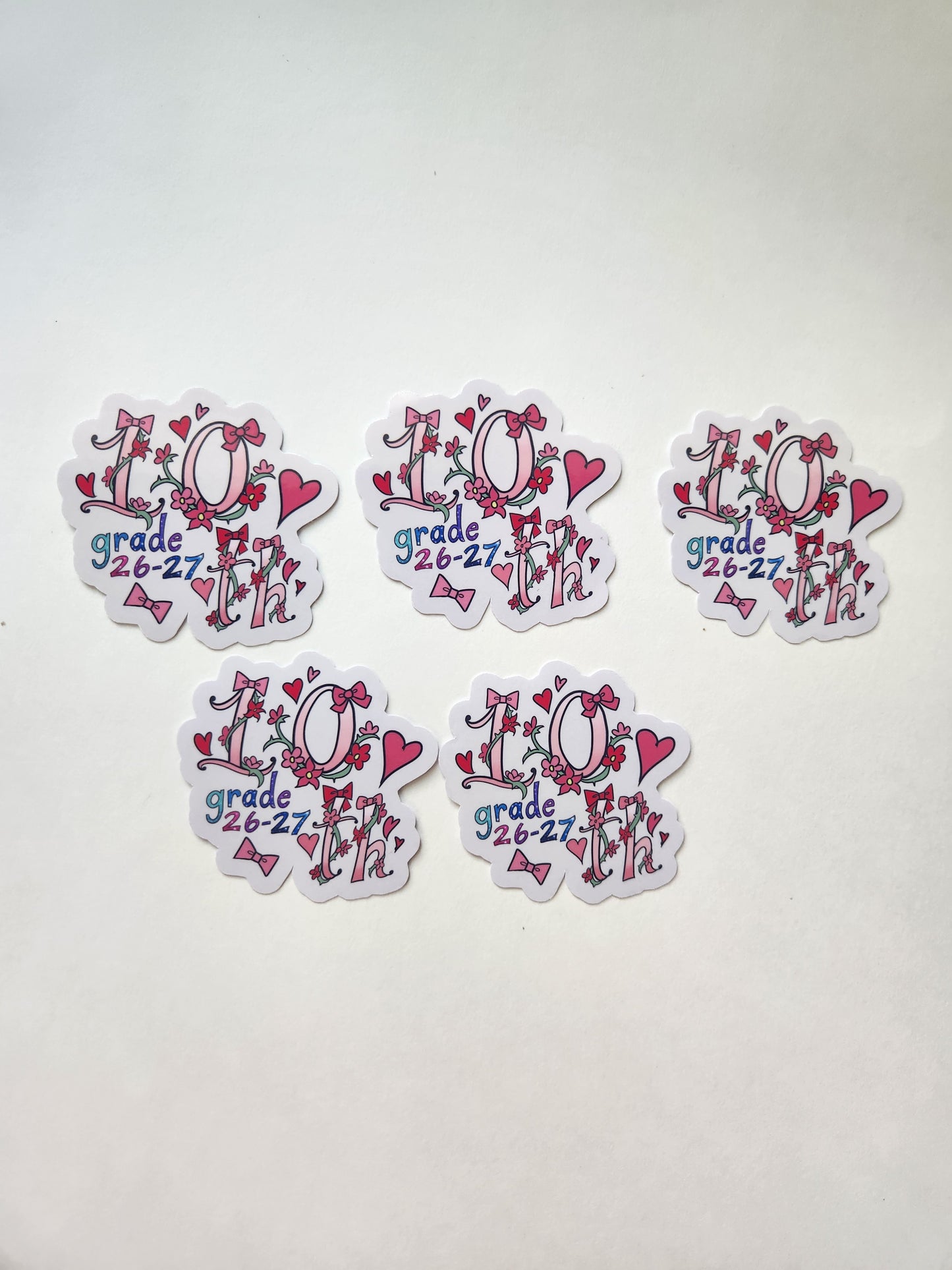 10th Grade Sprinkle Stickers 2026–2027