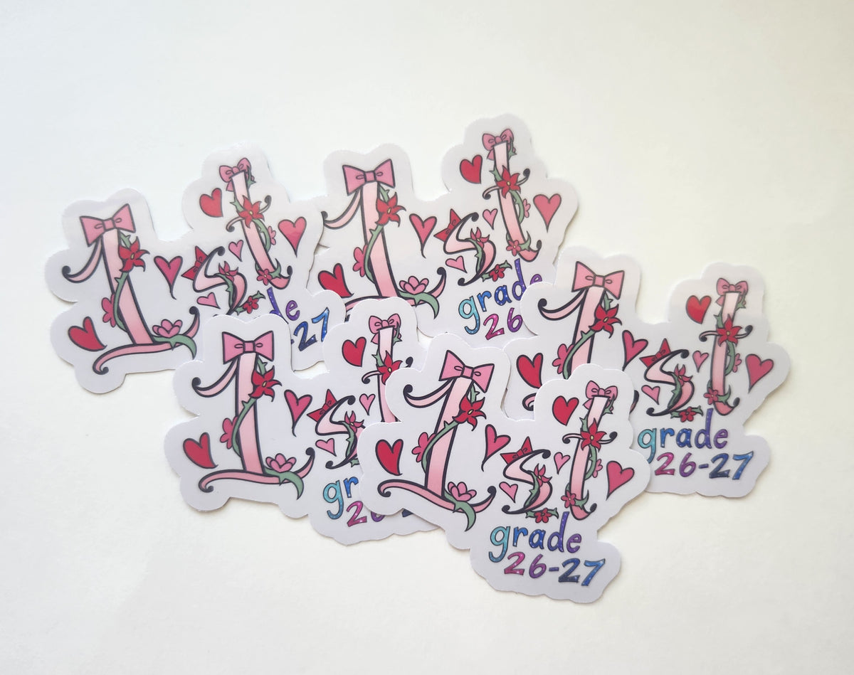 1st Grade Stickers 2026–2027 School Year Edition
