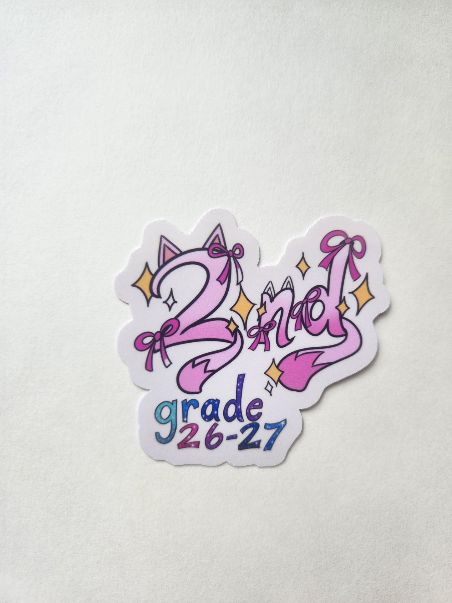 2nd Grade Sprinkle Stickers 2026–2027