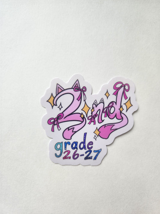2nd Grade Sprinkle Stickers 2026–2027