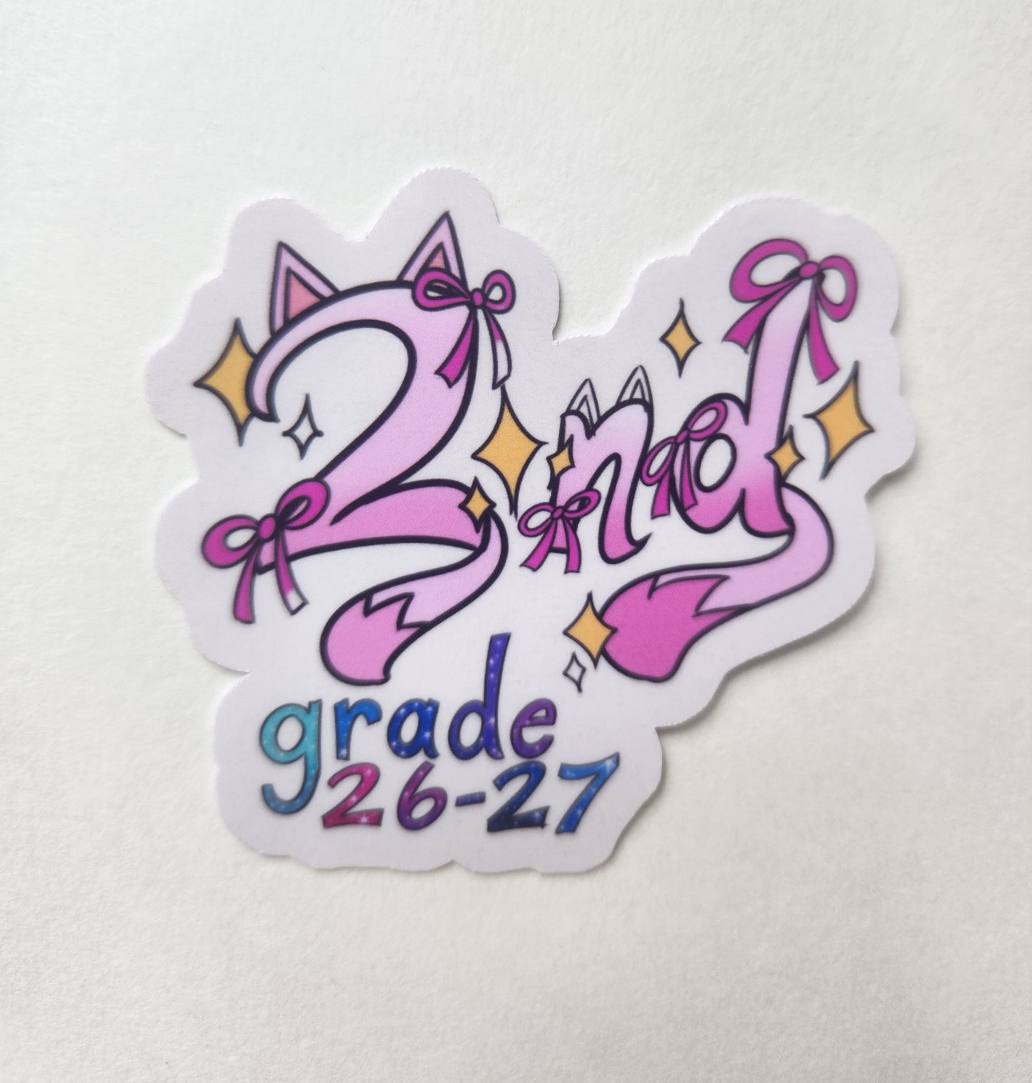 2nd Grade Sprinkle Stickers 2026–2027