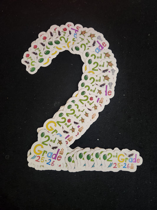 2nd Grades Stickers 2025–2026 School Year Edition