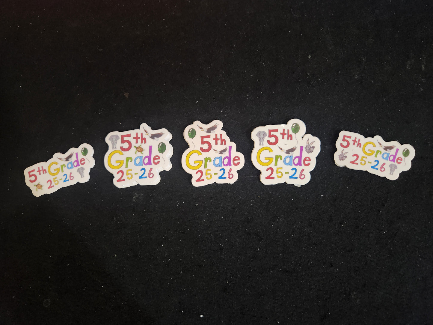 5th Grade Stickers 2025–2026 School Year Edition
