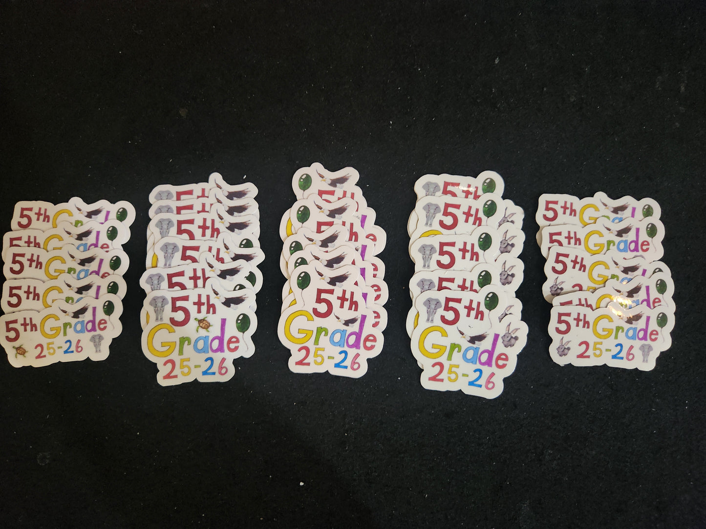 5th Grade Stickers 2025–2026 School Year Edition