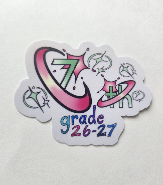 7th Grade Sprinkle Stickers 2026–2027