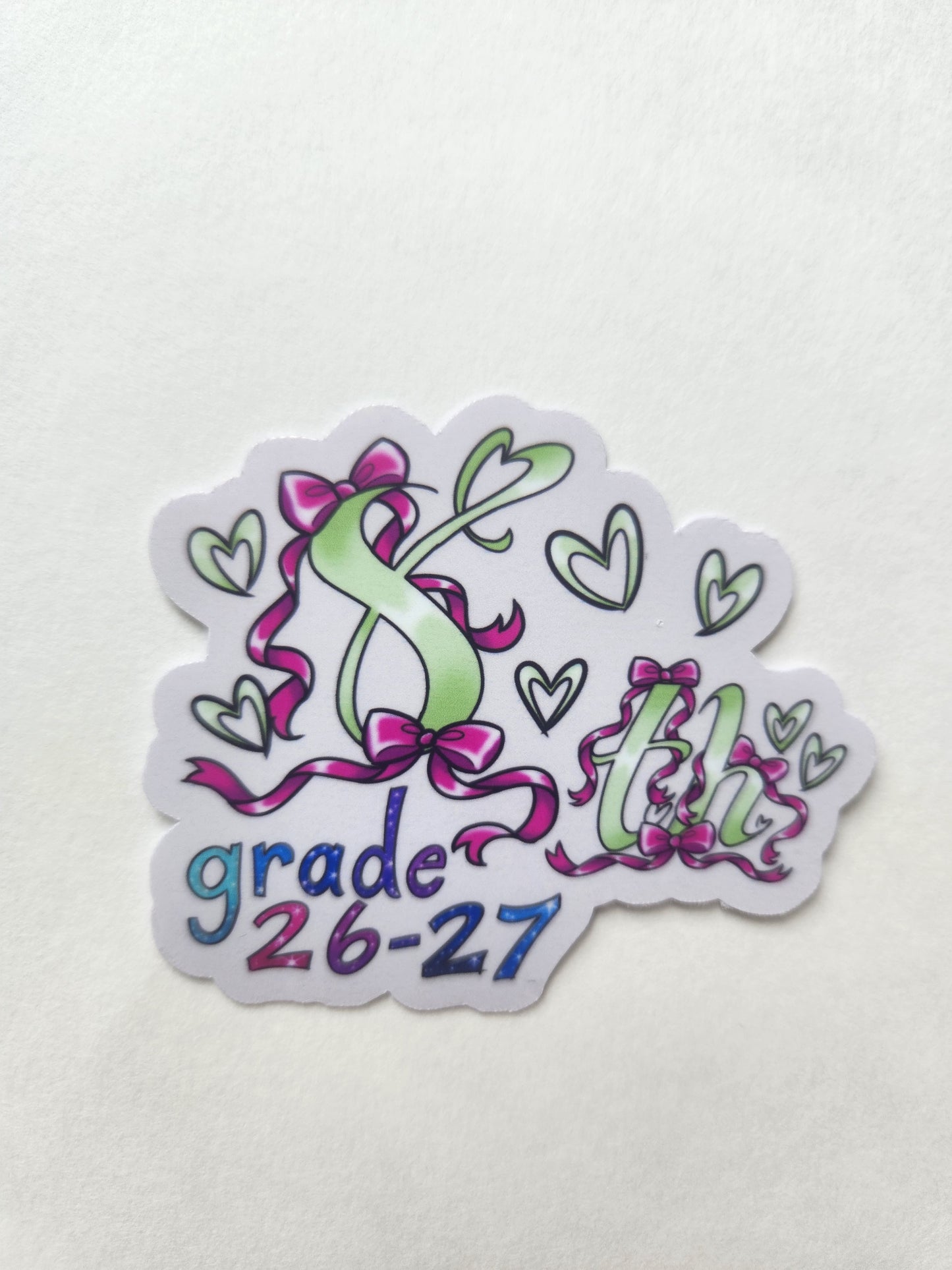 8th Grade Sprinkle Stickers 2026–2027