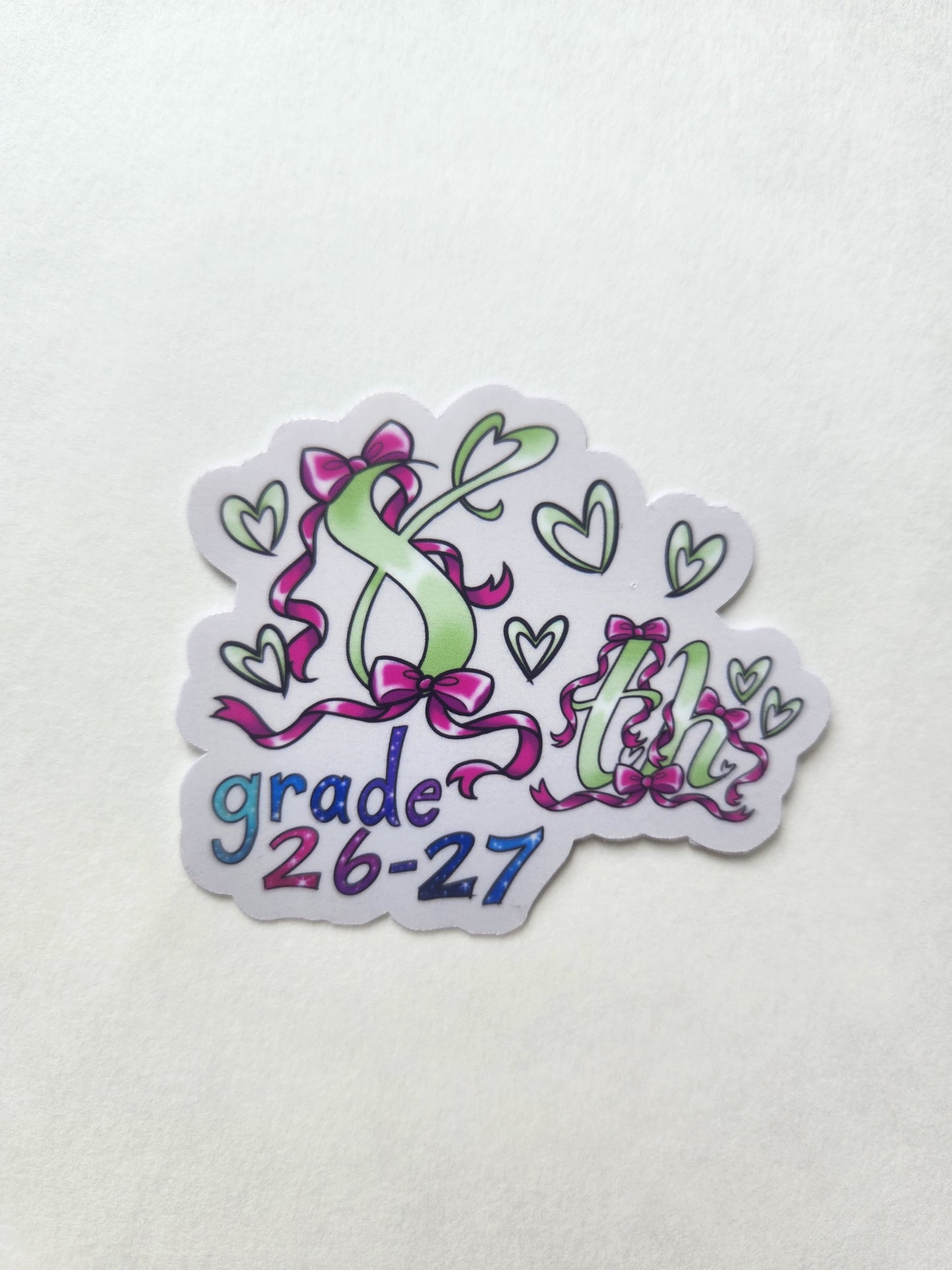 8th Grade Sprinkle Stickers 2026–2027