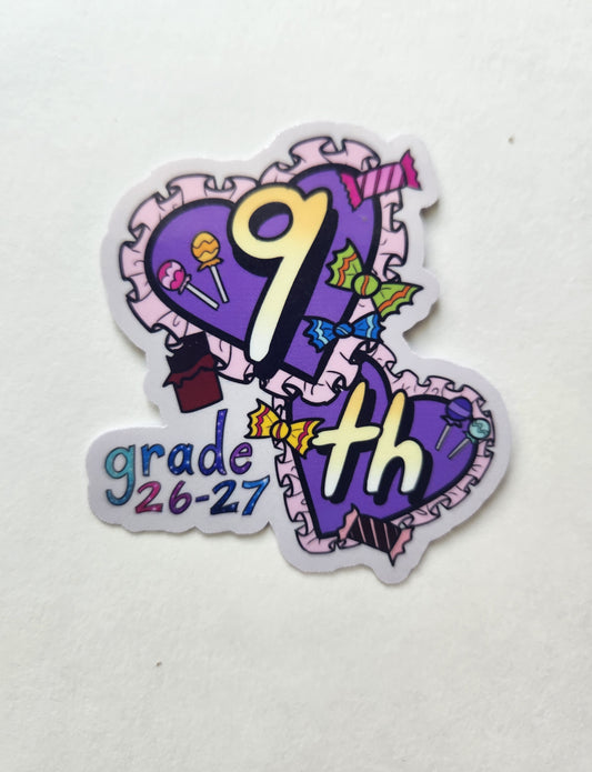 9th Grade Sprinkle Stickers 2026–2027