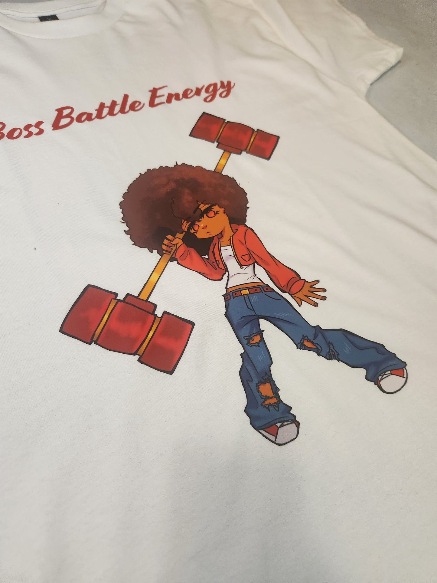 Boss Battle White T-Shirt