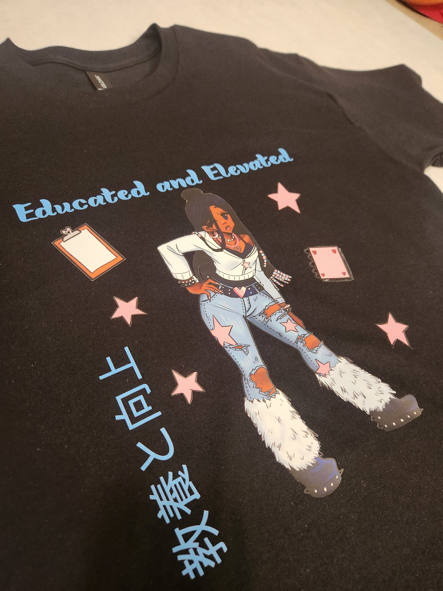 Educated and Elevated Black T-shirt