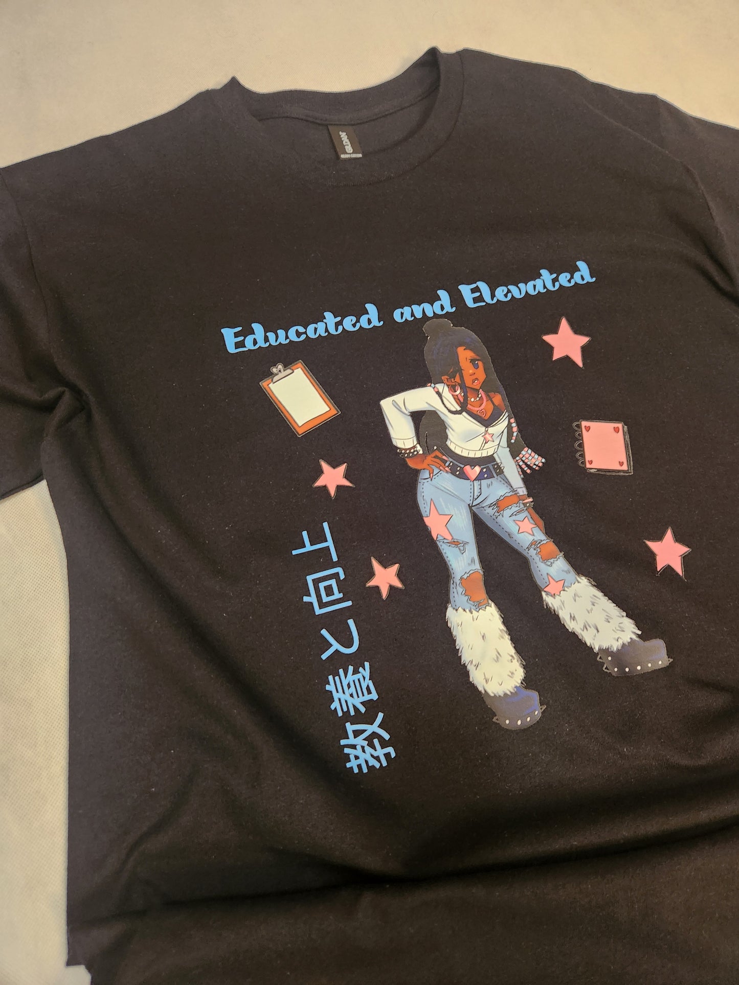 Educated and Elevated Black T-shirt
