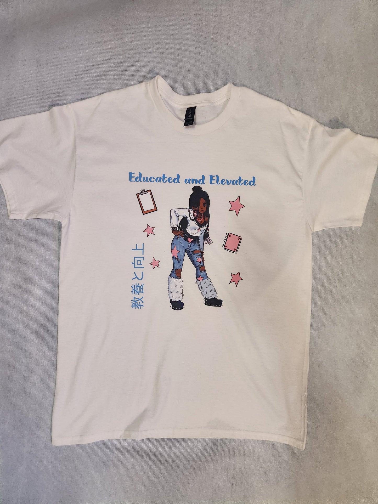 Educated and Elevated White T-Shirt