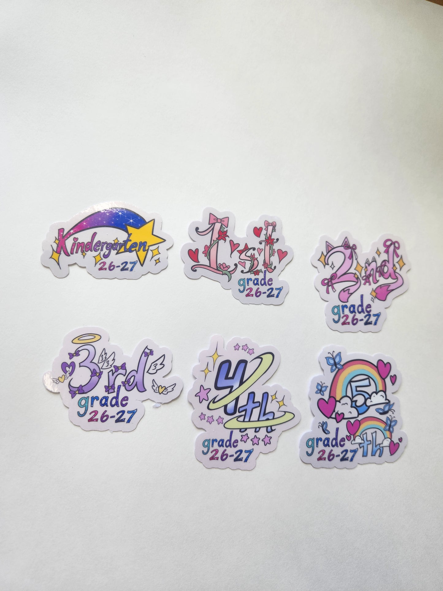 All Grades Sprinkle Stickers 2026–2027