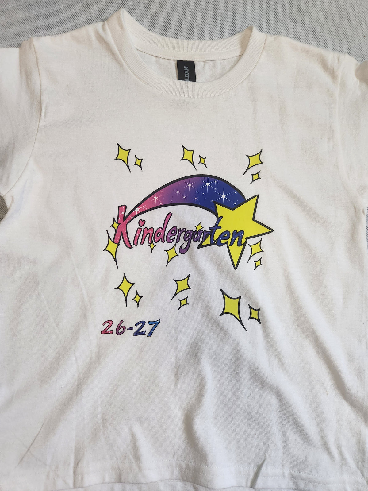 Kindergarten 26-27 Graphic Tee White