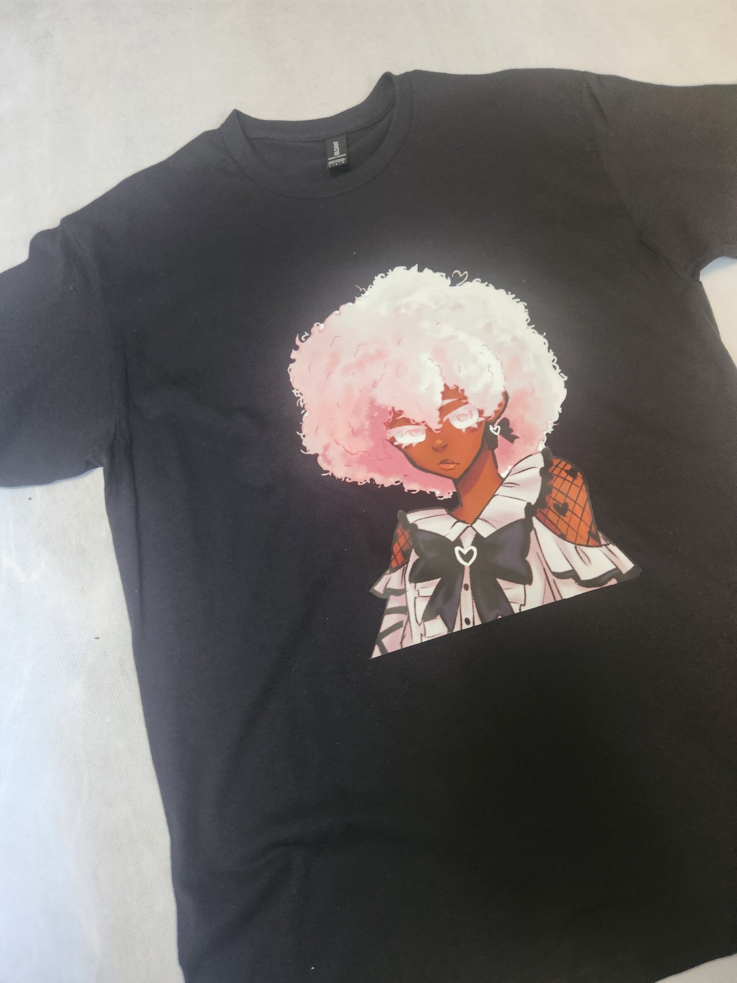 Pink Power Black T-Shirt