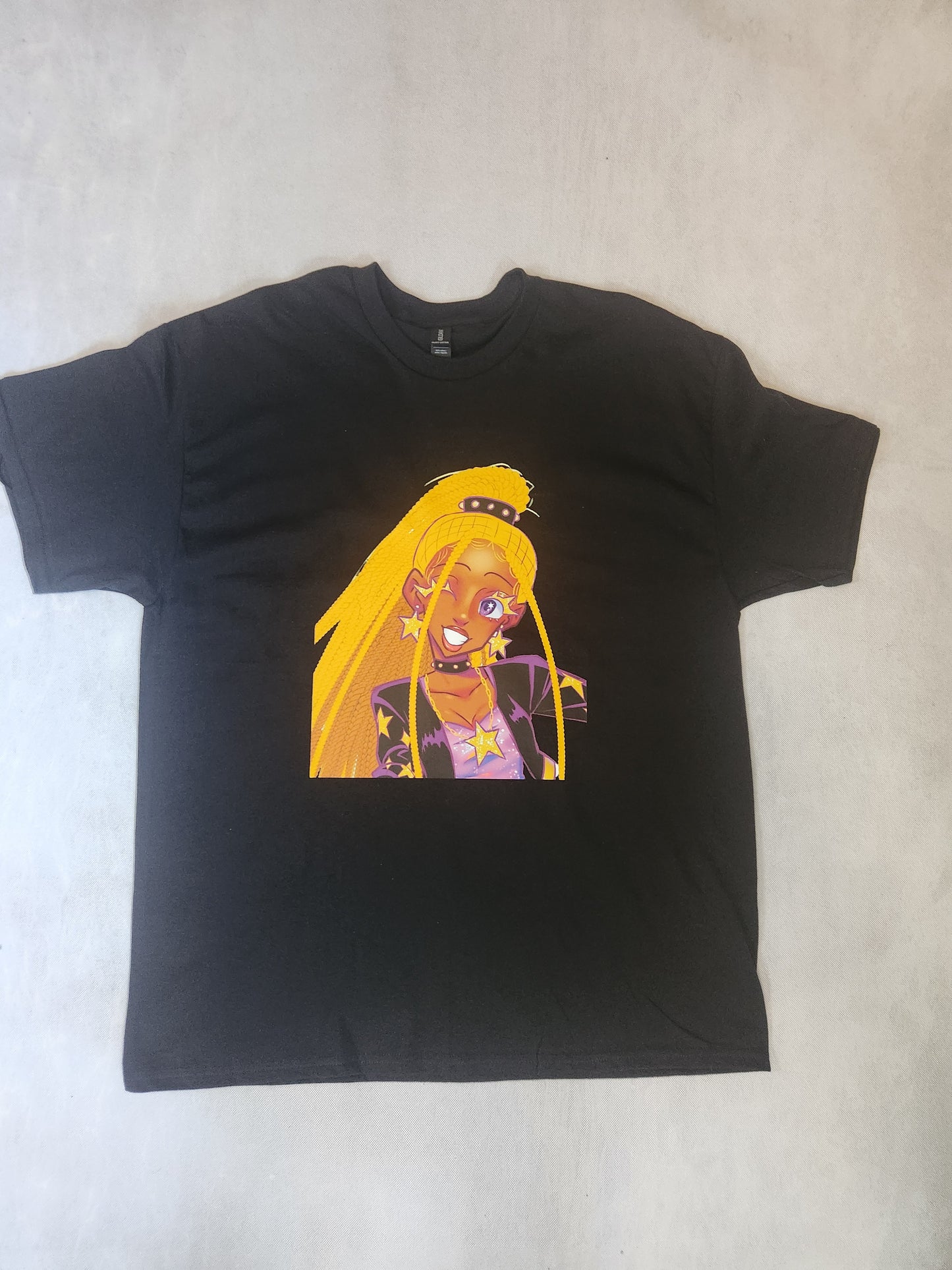 Purple Star Black T-Shirt