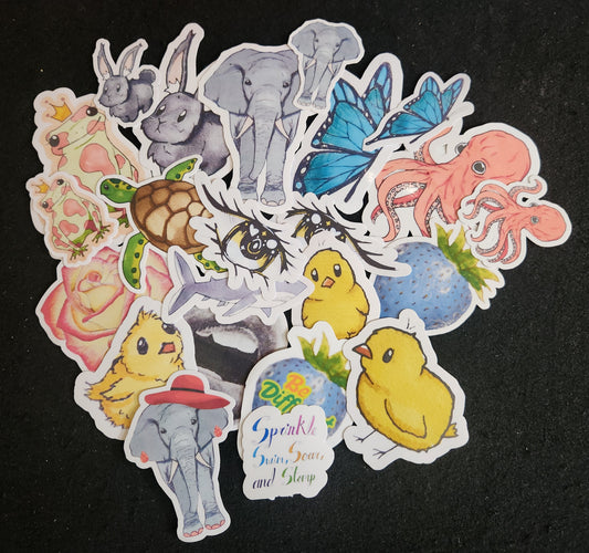 Sprinkle Swim, Stomp, and Soar Sticker Pack