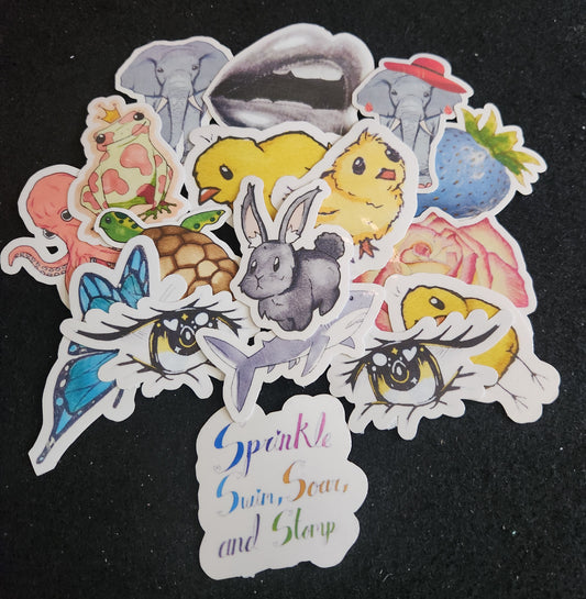 Sprinkle Swim, Stomp, and Soar Mini Sticker Pack